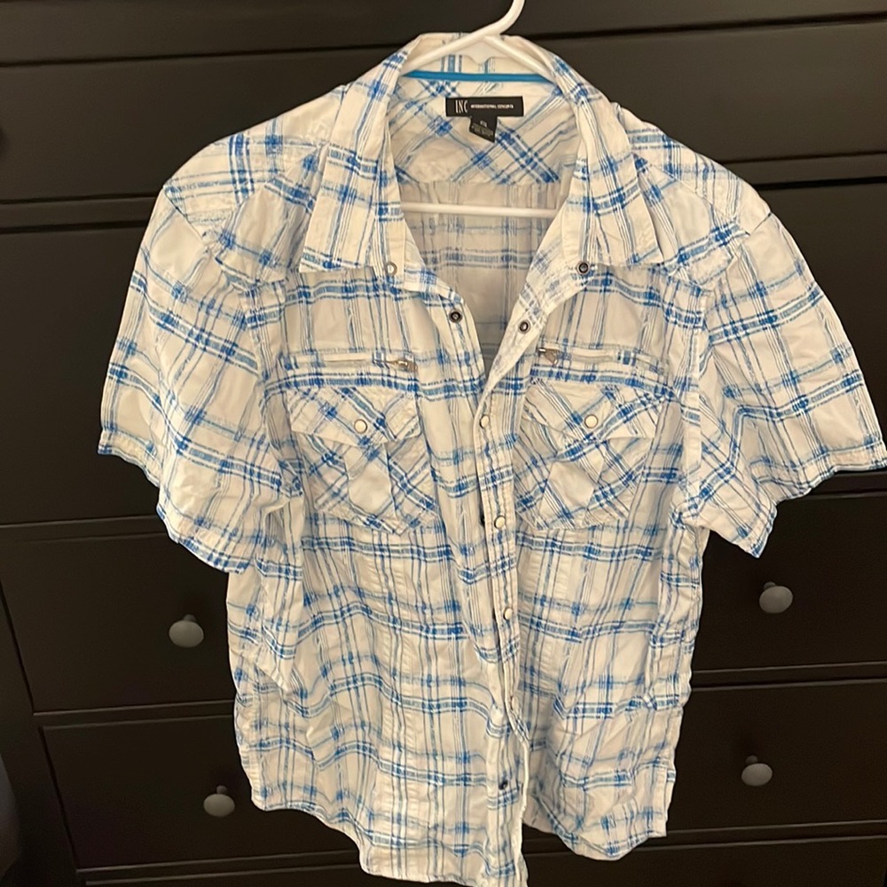 INC button down western style XL